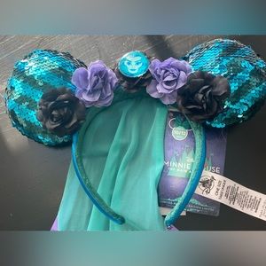 Disney Minnie Ears Haunted Mansion Headband NWT Limited Edition Main Attraction